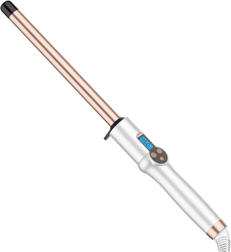 Hoson 3/4 Inch Curling Wand for Long Hair,19mm Ceramic Wand Curling Iron Extra Long Barrel, Dual Voltage, 10 Temps - Image 1